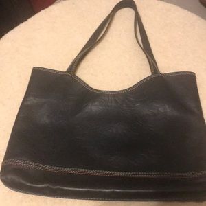 Boots and Bags Black Leather Bag